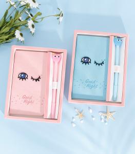 China Business Office Gift Cartoon Creative End Stationery Set with Imitation Leather Cover wholesale