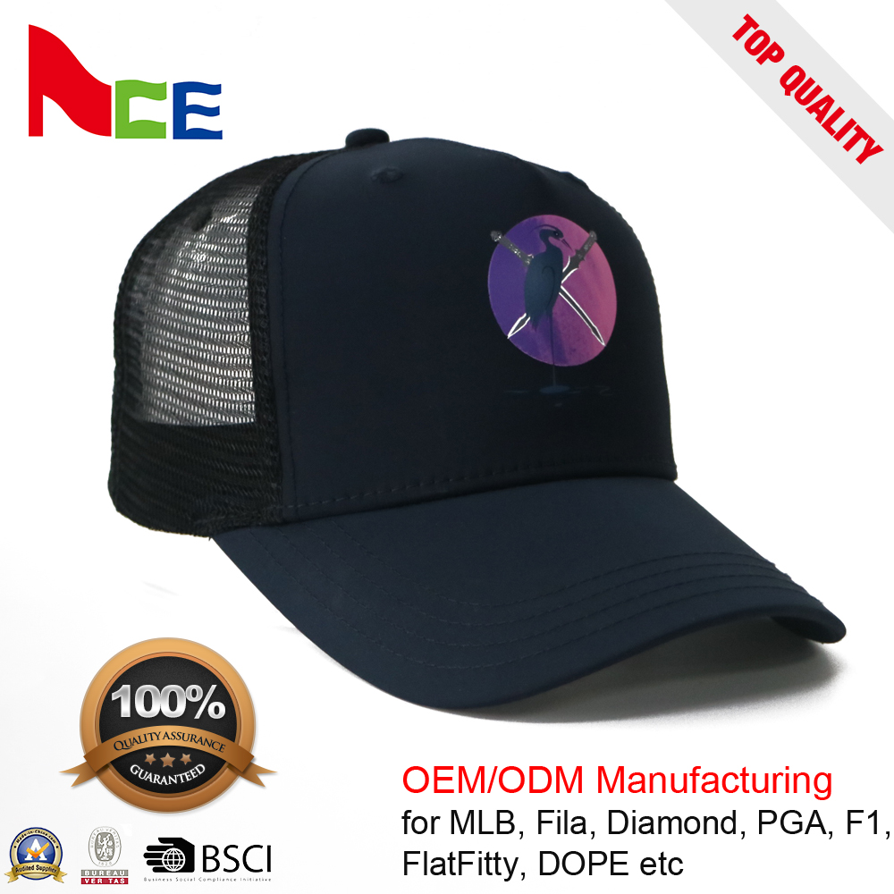 Pyrograph Design Flip Up Brim Trucker Hat , Urban Trucker Snapback Cap 5 Panel