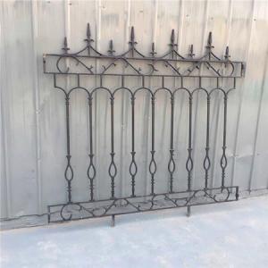 China Decorative Wrought Iron Fence Erosion Resistance Ornamental Fence Panels wholesale