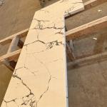 Polished Matt Finish Quartz Countertop Vanity Top With Sink