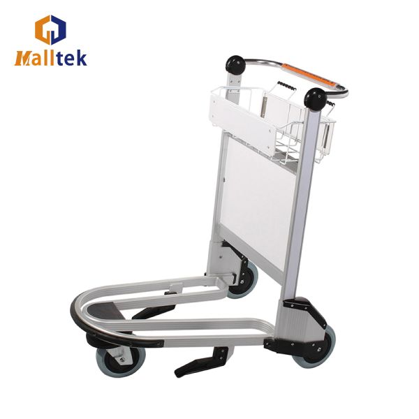 Aluminum Alloy Airport Trolley For Airport With Three Wheels