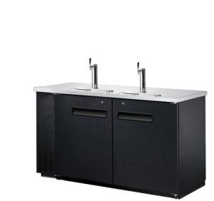 China 446L Beer Fridge Direct Draw Beer Dispenser with 2 towers. wholesale