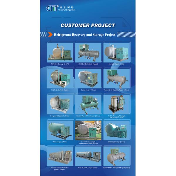 Fast Recovery R22 R134a R410A Refrigerant Reclaim Unit CM09 Series For Repair Line