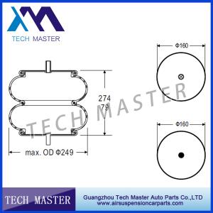 China Auto parts Air Spring For Truck Double Convoluted Industrial Firestone W01-358-6897 Air Spring Bellow wholesale