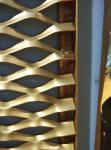 Aluminum expanded metal mesh Curtain Wall GOLD COPER COLOUR