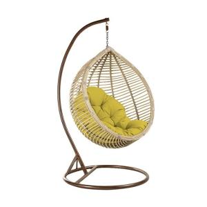 China Modern Design Style Rattan Weaving Patio Hanging Egg Swing Chair for Outdoor Relaxation wholesale
