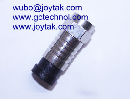F Compression Connector F Type for TV Splitter compression connector for RG6 Coaxial Cable connector