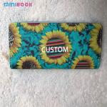 Customizable Cow Print Aztec Cactus Smart Wallet for Western Style Fashion
