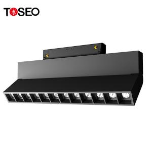 China Dimmable LED Magnetic Track Lights 24watt Black 3 Year Warranty wholesale