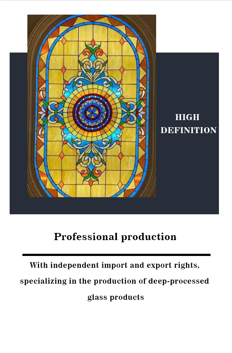 Customized Stained Glass Windows Decorative Glass simple beautiful