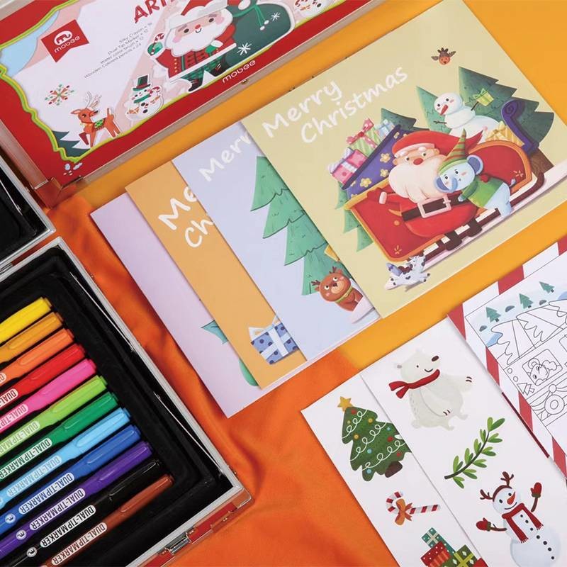 Portable Children Painting Set Luxury Gift Removable Kids Art Set