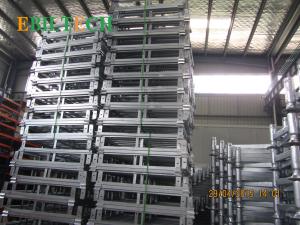 China Foldable Stackable Steel Pallets , 4 Way Entry Warehouse Stacking Equipment wholesale