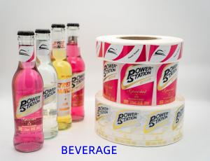 China Self Adhesive Logo Wine Bottle Label Waterproof PVC Vinyl Die Cut Sticker Label wholesale