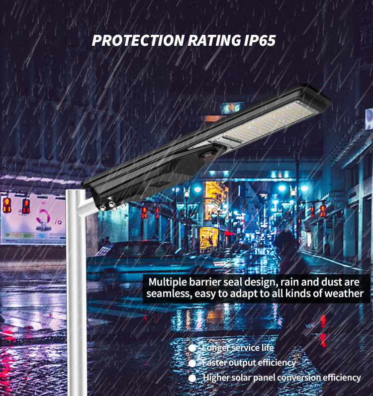 Streetlight Ip65 Outdoor Waterproof Solar Light 400w Integrated All In One Led Solar Street Light Displayable battery