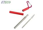 Metal Collapsible Folding Telescopic Stainless Steel Straws Reusable Eco -