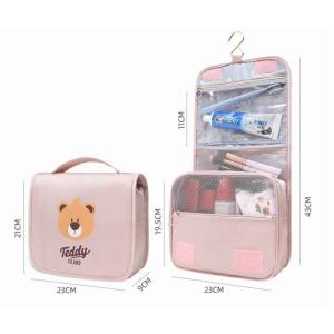 China Hanging Transparent Clear PVC Cosmetic Makeup Bag With Dividers Zipper wholesale