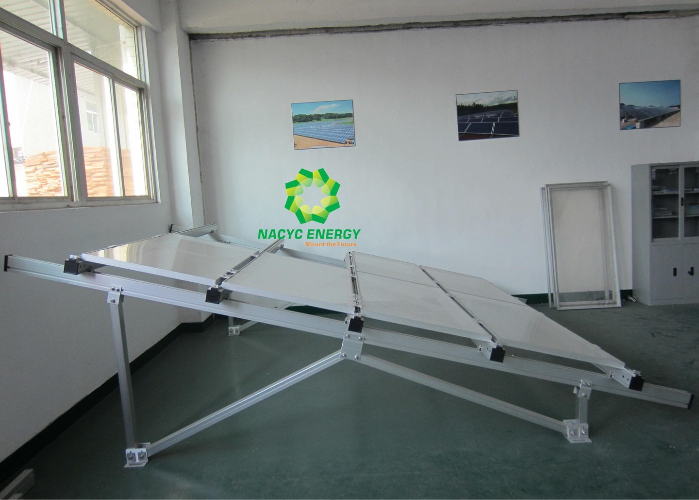 Aluminum Ground Mount Solar Racking Systems For Large Scale Installation Project