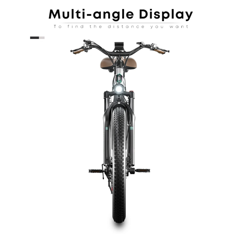 15Ah Hidden Battery Fat Tire Mountain E Bike 48V 500W Motor 26 Inch Electric Bike