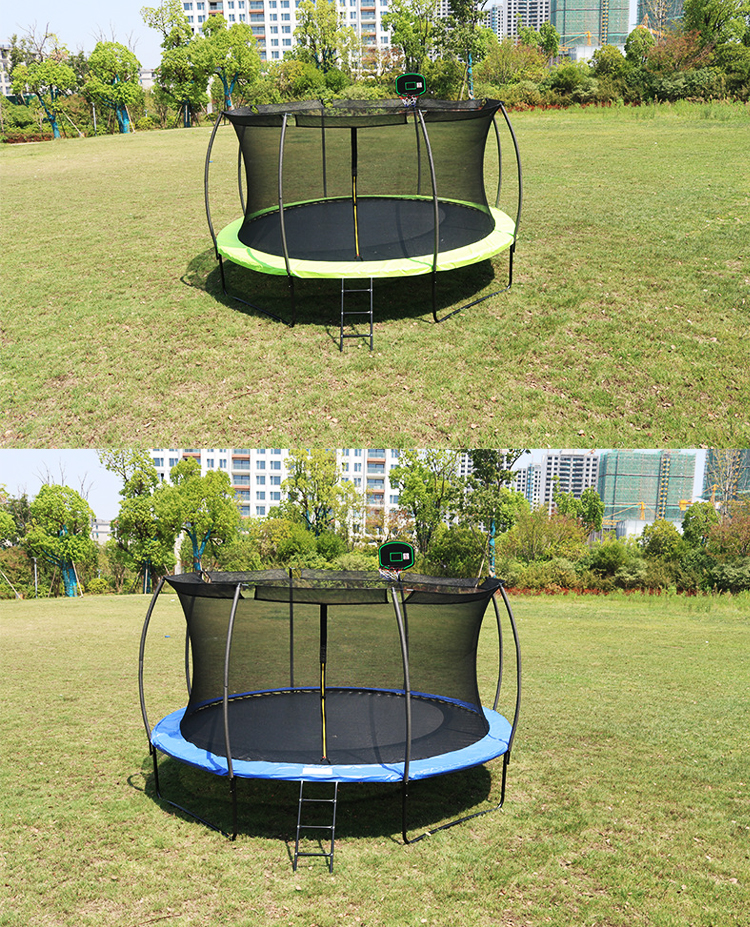 Adult Children Kids Basketball Hoop Set Trampoline with Protective Net and Logo Option