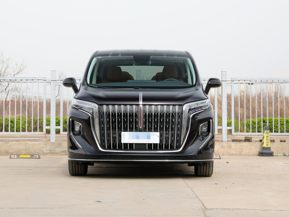 Black Hongqi 7 Seater Minivan MPV High End Luxury Business Reception Car