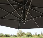 Waterproof Sunshade Aluminum Parasol 10ft Rectangular Cantilever Patio Umbrella