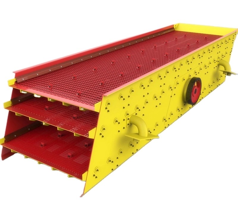 Portable Stone Crusher Vibrating Screen Double Deck Silica Sand