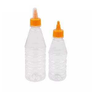 China Food Grade PET 17oz Clear Ketchup Mustard Squeeze Bottles wholesale