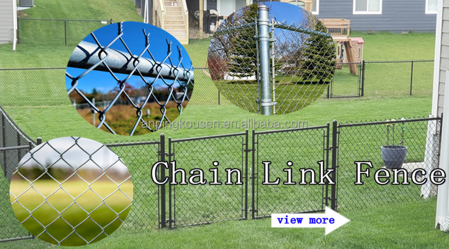 Metal Type Steel Chain Link Netting Fence for Football Court School Sports Playground