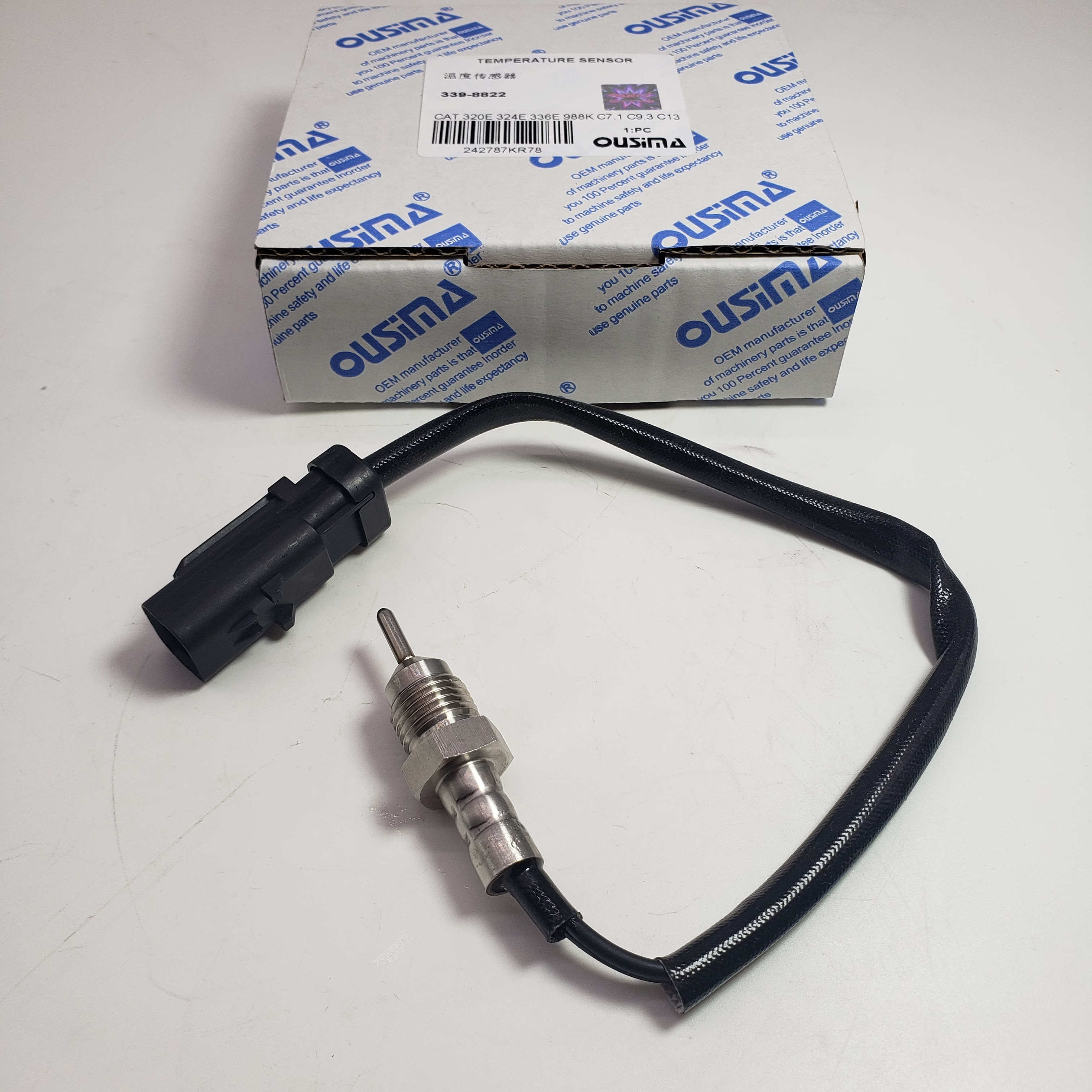 Temperature Sensor 339-8822 For CAT 312E 320E 324E 329E C9.3 C13