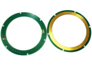 China PCB Material Pancake Slip Ring Thickness 7mm 0~12VAC/VDC Excavator Application wholesale
