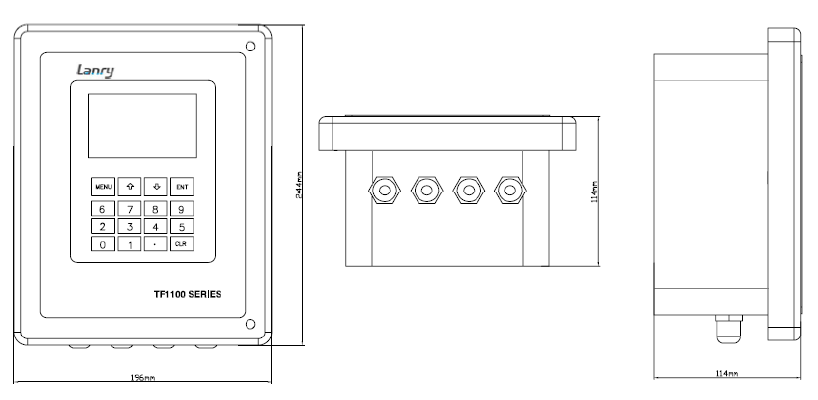 Clamp On Transit-time Ultrasonic Flow meter for water measure