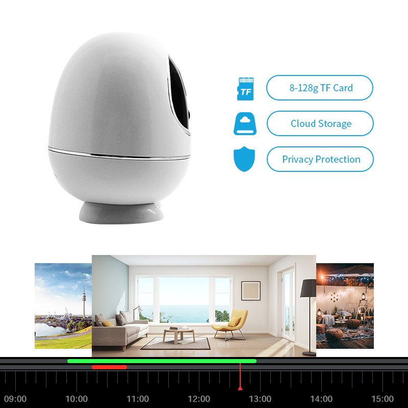 PIR Motion Detection Smart PTZ Camera Home Security Baby Monitor Network Wifi Camera