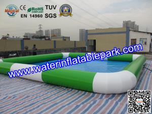 China Amusement Park Square Inflatable Water Pool Facilities 7m x 7m wholesale