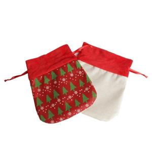 China Customizable Sublimation Christmas Bags Santa Claus Gift Bag wholesale