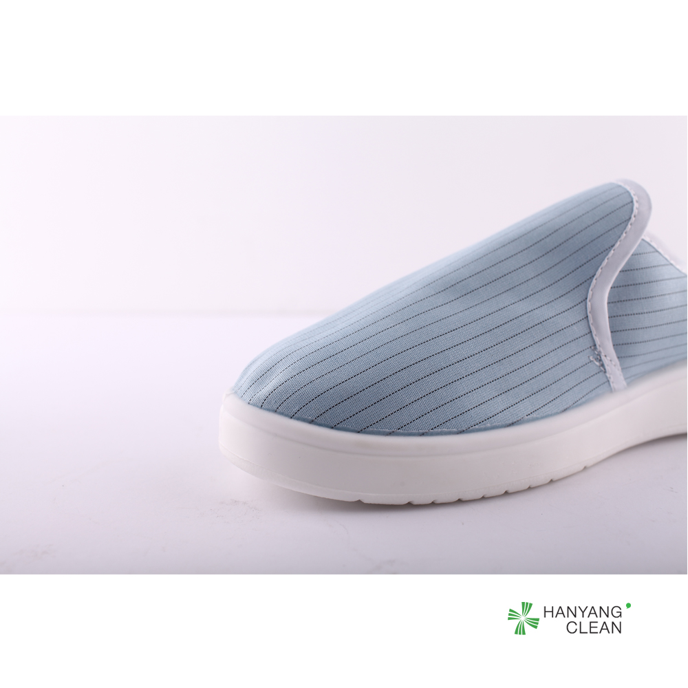 White ESD Cleanroom Shoes Anti Static Wear Resistant For Foodstuffs Factory