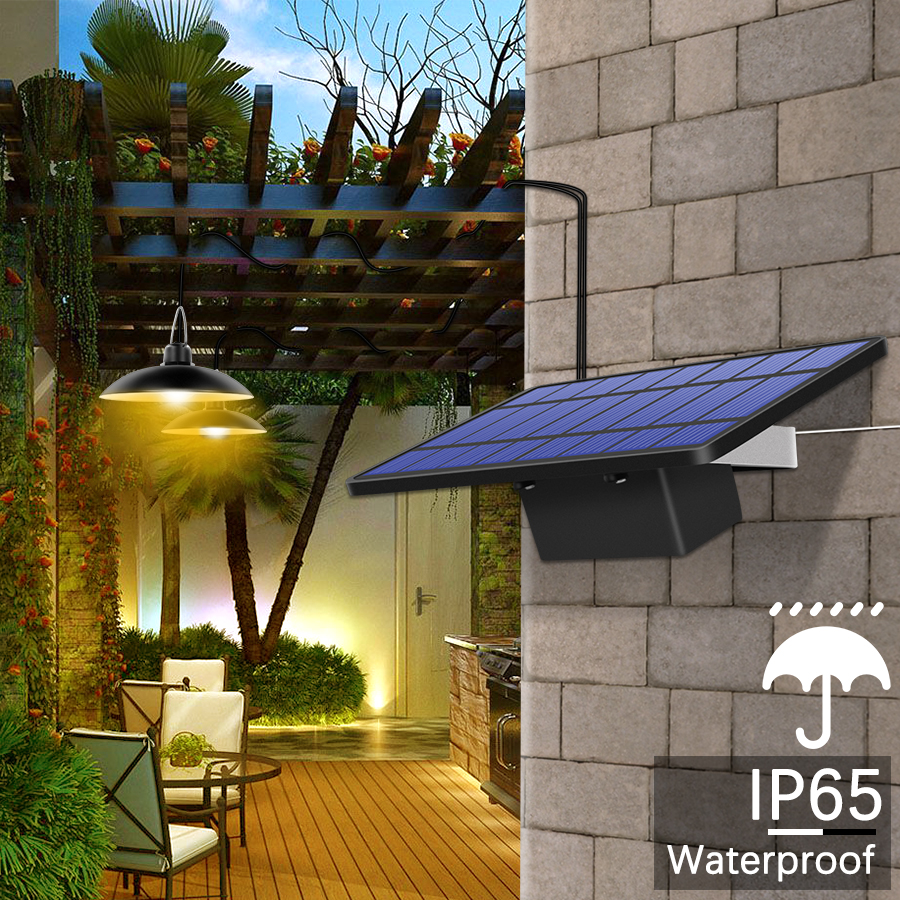 Split Solar Light Remote LED Lights with Extension Outdoor Waterproof Wall Lamp Sunlight Powered Lantern for Garden Street