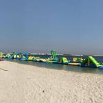 350 people 212*40m Inflatable Water Park Logo Printed