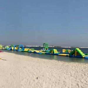 China 350 people 212*40m Inflatable Water Park Logo Printed wholesale