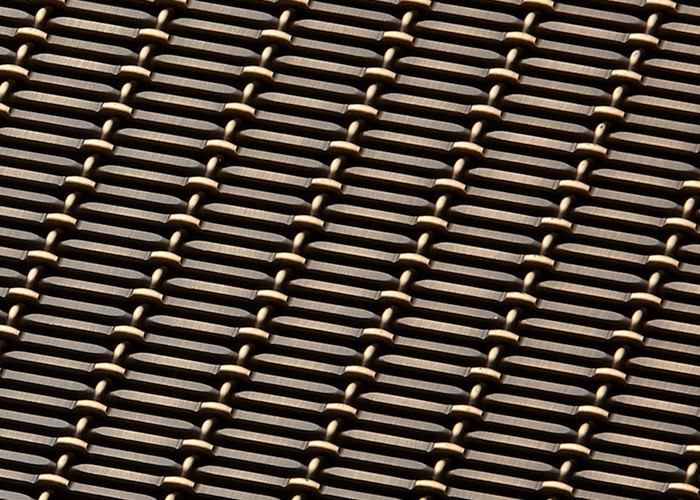 Wall Coverings Design 1.5mm Architectural Woven Wire Mesh Pvdf Black Color Aluminum