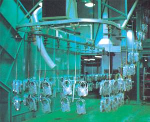 China 120KW Spray Painting Equipments Aluminum Parts Coating Line 15m/Min wholesale