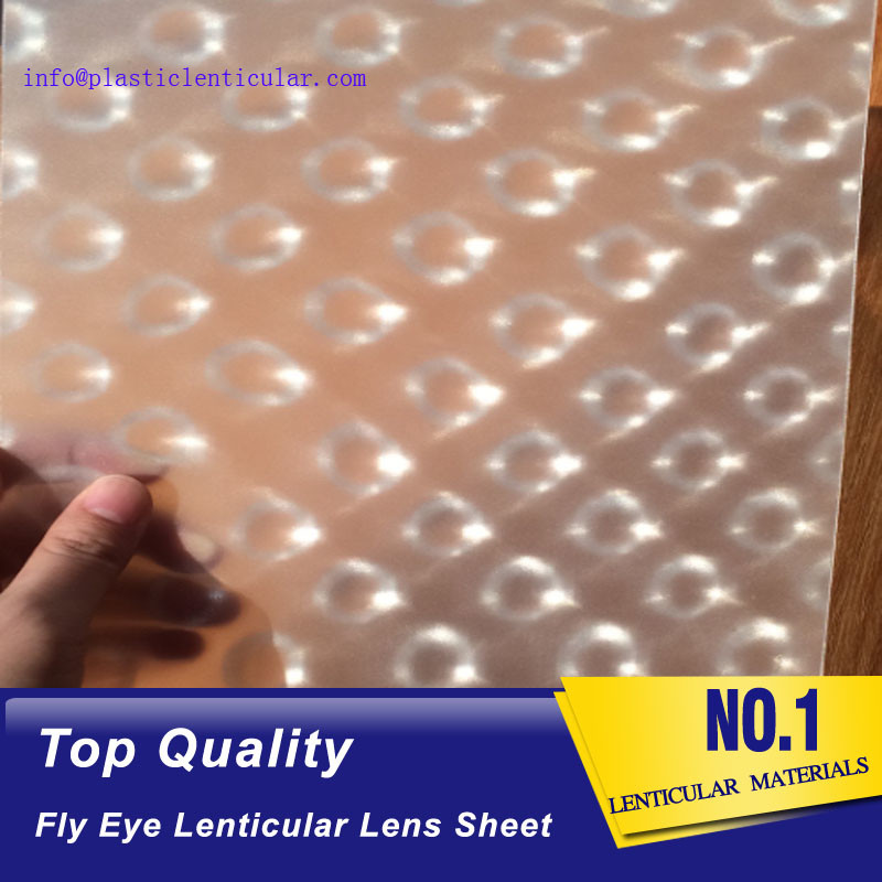 PLASTIC LENTICULAR 3d 360 degrees fly eye film plastic lenticular fly eye lens sheet material with image