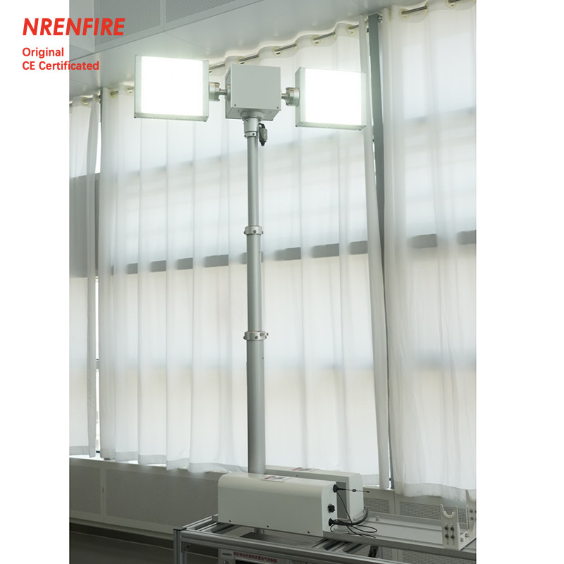 1.8m roof top mounted robot light tower-pneumatic telescopic mast light for fire truck NR-R1800-240