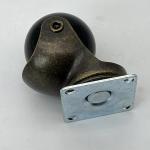 50MM Ball Swivel Caster Wheels Furniture Antique Brass Plate