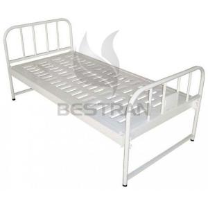 China Patient Flat Hospital Bed Steel Headboard Footboard wholesale