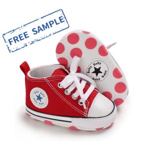 China Designer wholesale Canvas shoes first Walker kids boy and girl  crib Baby shoes wholesale