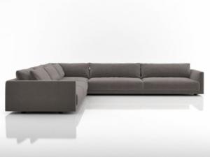 China L Shaped Gray Custom Made Furniture Living Room Fabric Sofas Italian Style wholesale