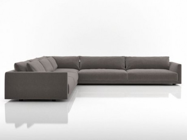 L Shaped customized simple large and small size Italian Dining room sofa