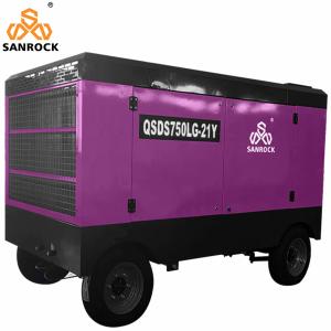 China High Pressure Diesel Screw Air Compressor Machine Portable wholesale