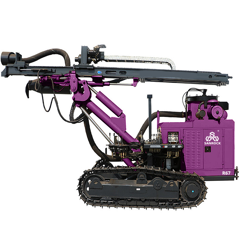Crawler Hydraulic DTH Drilling Machine Rotary Blast Hole Separated Mining Drilling Rig
