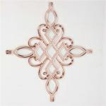 Elegant Georgian Bar Flowers in Rose Gold for Home Beauty Insulated Glasses
